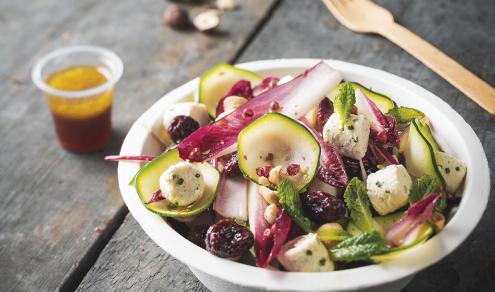 Salade de saison aux dés de Boursin surgelés